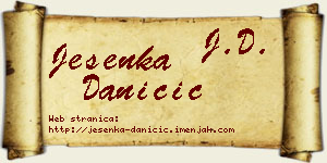Jesenka Daničić vizit kartica
